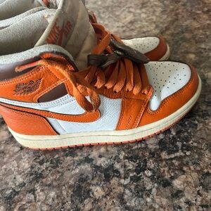 Jordan 1 retro high OG Orange/White High-Top Sneakers
